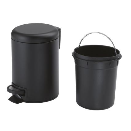 Gedy - Avfallskärl POTTY 3 l med mjukstängning, matt svart