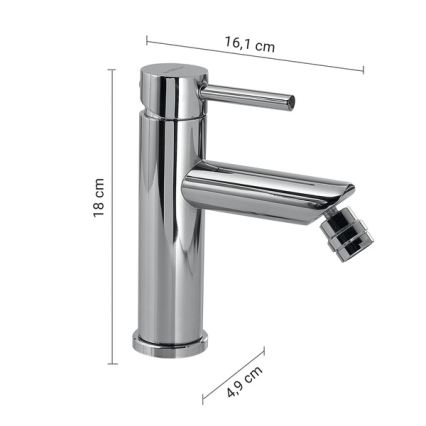 Gedy - Bidettblandare COMO 18 cm blank krom