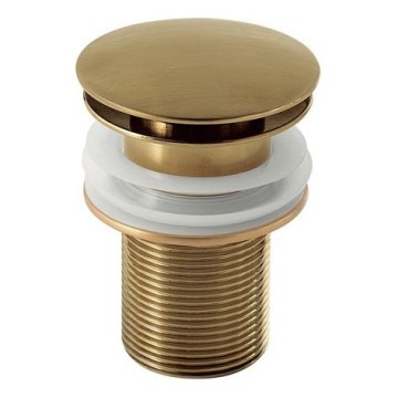 Gedy - CLICK-CLACK bottenventil för handfat Ø 6,6 cm, guld