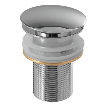 Gedy - CLICK-CLACK bottenventil för tvättställ Ø 6,6 cm, polerad krom