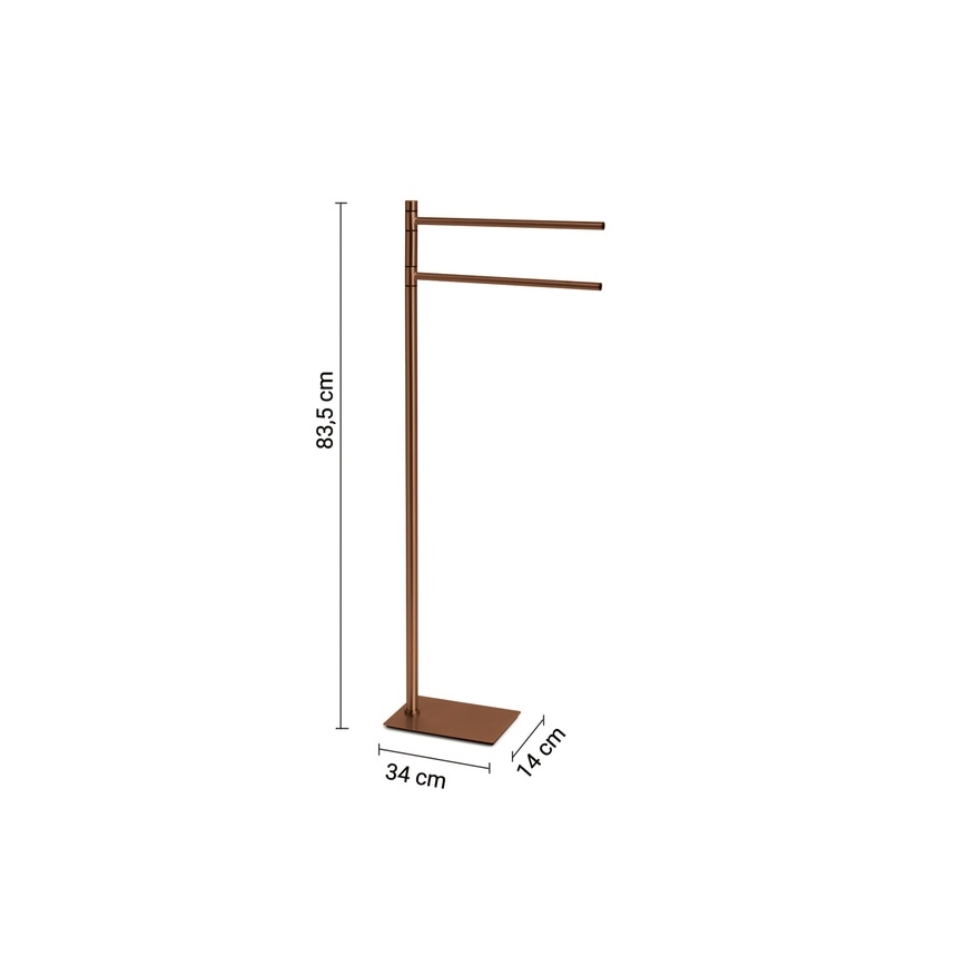 Gedy - Fristående handdukshängare TRILLY 83,5 cm, brons