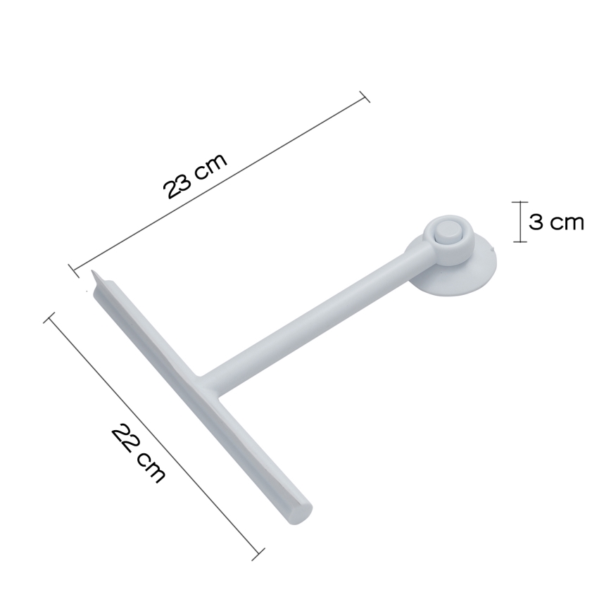 Gedy - Glasskrapa GUMMY matt svart