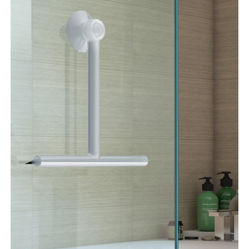 Gedy - Glasskrapa GUMMY matt vit