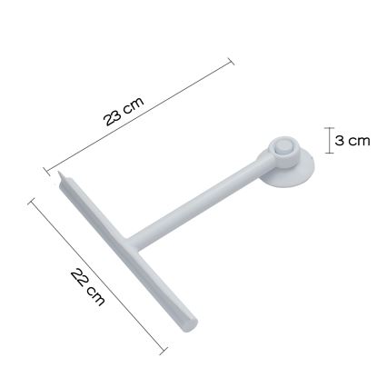 Gedy - Glasskrapa GUMMY matt vit