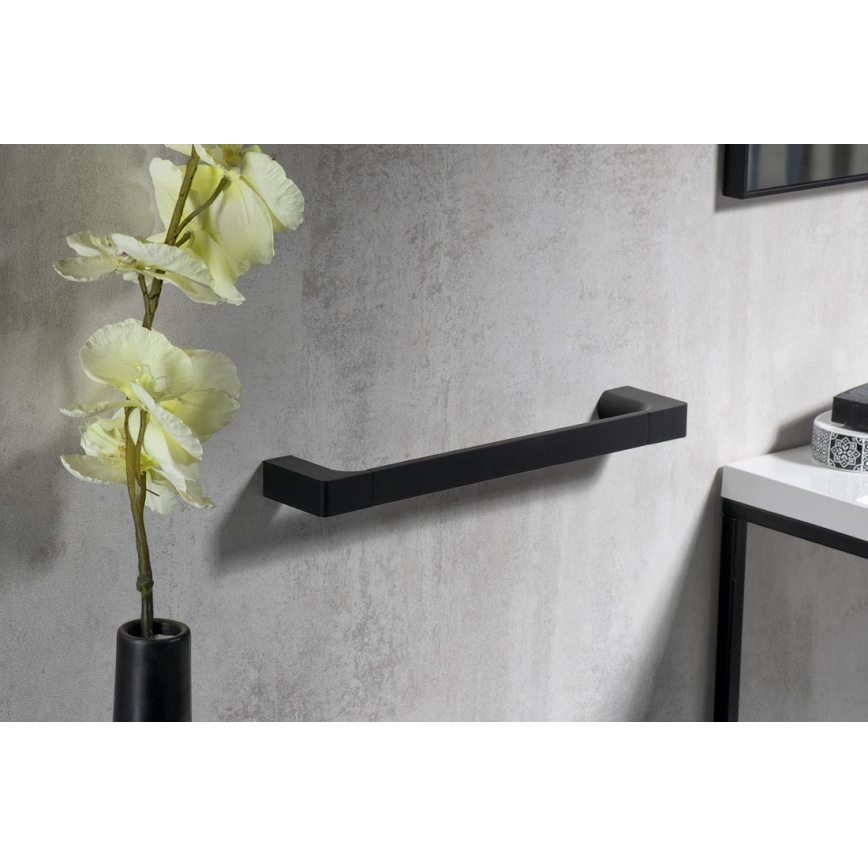 Gedy - Handdukshängare för vägg PIRENEI 6,6x35 cm matt svart