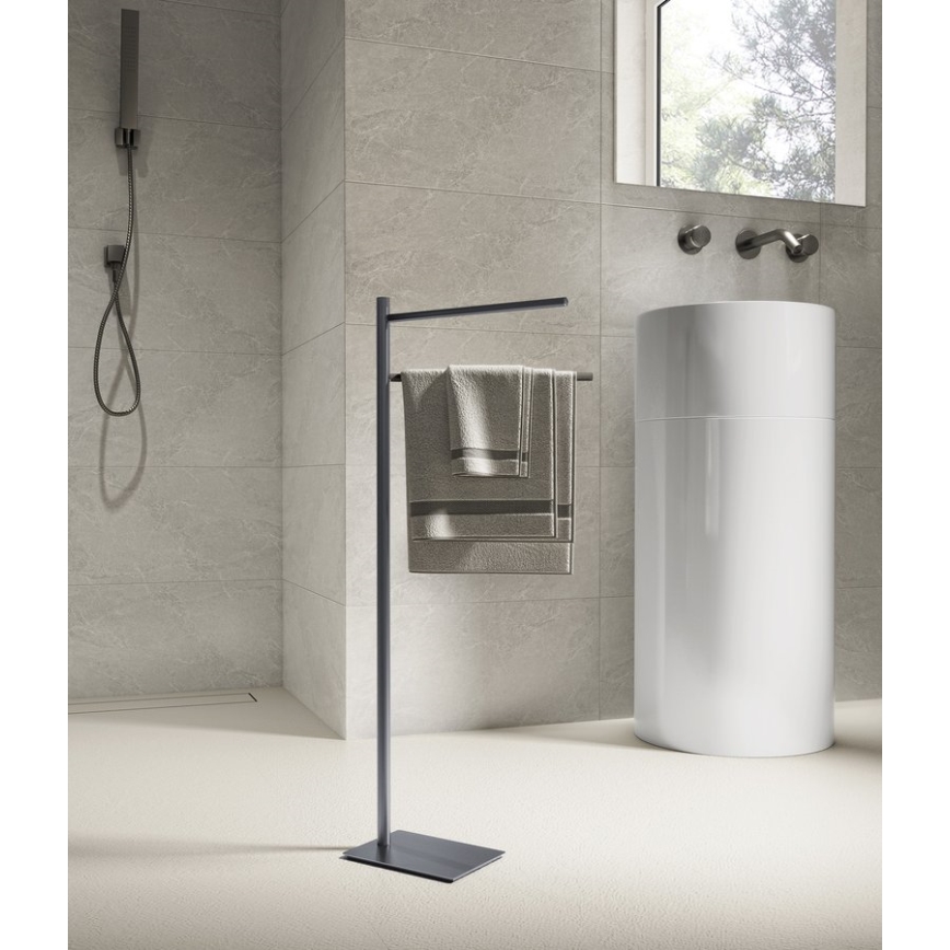 Gedy - Handduksställ TRILLY 83,5 cm metallgrå