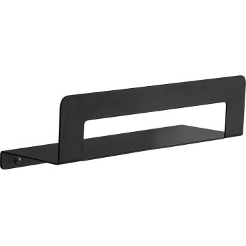 Gedy - Hylla med handdukshängare CLEO 30 cm matt svart