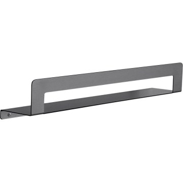 Gedy - Hylla med handdukshängare CLEO 50 cm metallisk grå