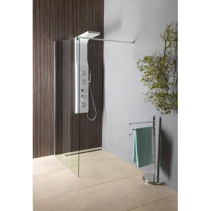 Gedy - Stativ med handukshängare HIBISCUS 90,5 cm skinande krom