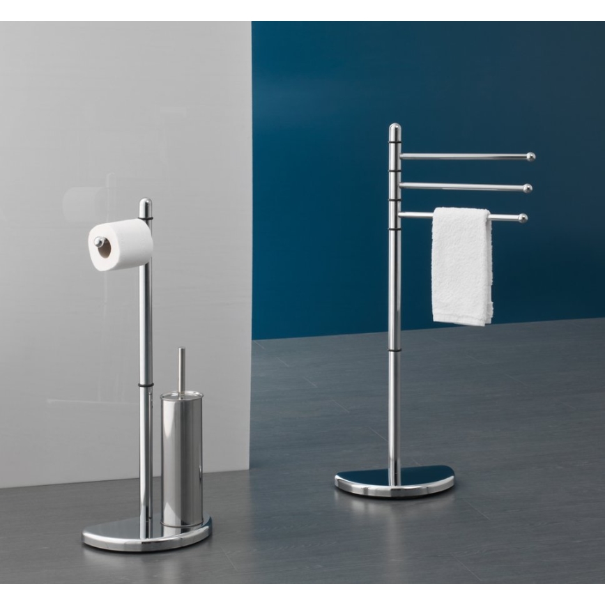 Gedy - Stativ med handukshängare HIBISCUS 90,5 cm skinande krom