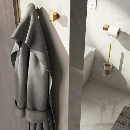 Gedy - Toalettpappershållare PIRENEI matt guld