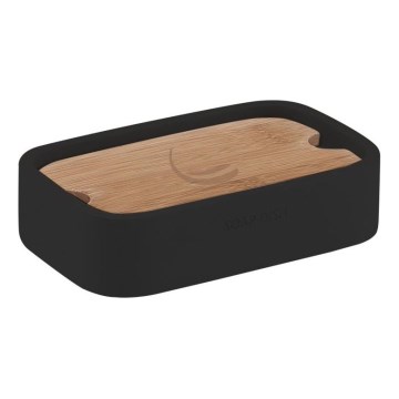 Gedy - Tvålfat NINFEA svart/bambu