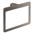 Gedy - Väggmonterad handdukshängare PIRENEI 15x23 cm metallisk grå