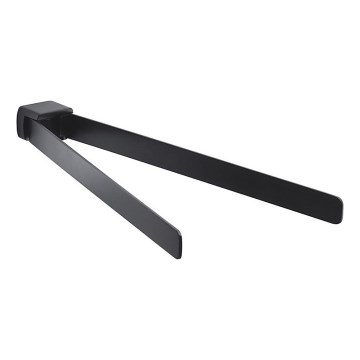 Gedy - Väggmonterad roterbar handdukshängare PIRENEI 36 cm matt svart