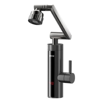 Genomströmningsvärmare med LED display 3000W/230V IPX4 antracit