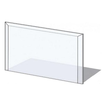 Glas under kamin 1000x550x6 mm rektangulär