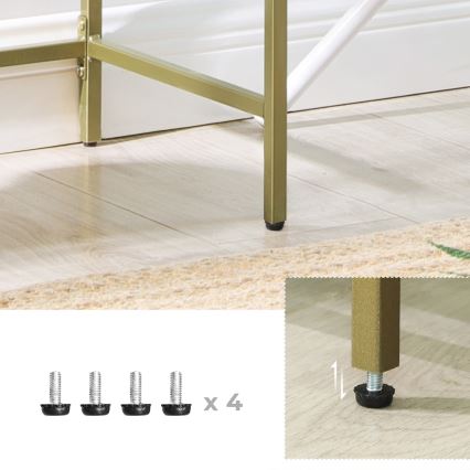 GLASY bokhylla i guld