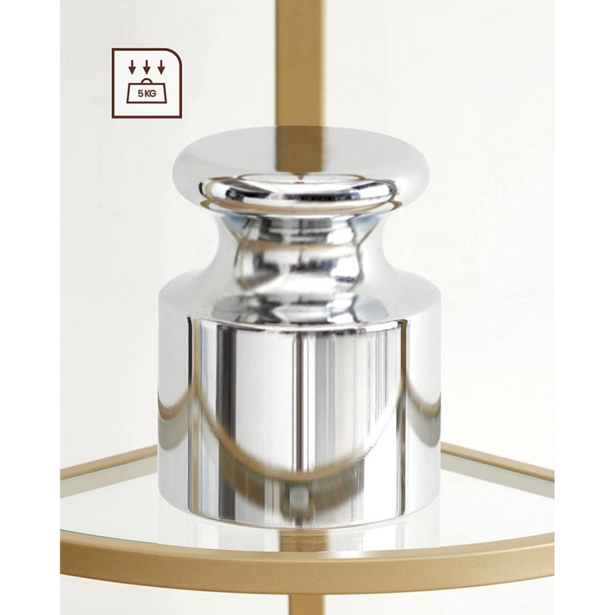 GLASY bokhylla i guld