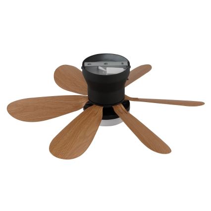 Globo - dimbar LED-takfläkt LED/5W/230V 2700-6500K brun + fjärrkontroll