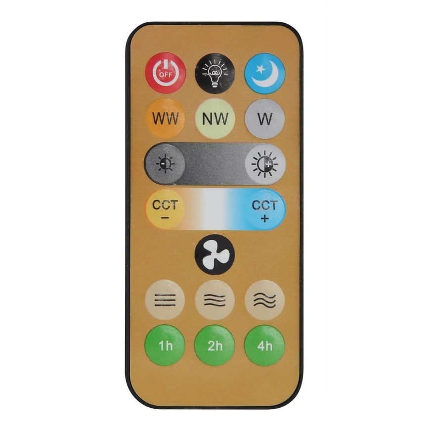 Globo - dimbar LED-takfläkt LED/5W/230V 2700-6500K brun + fjärrkontroll