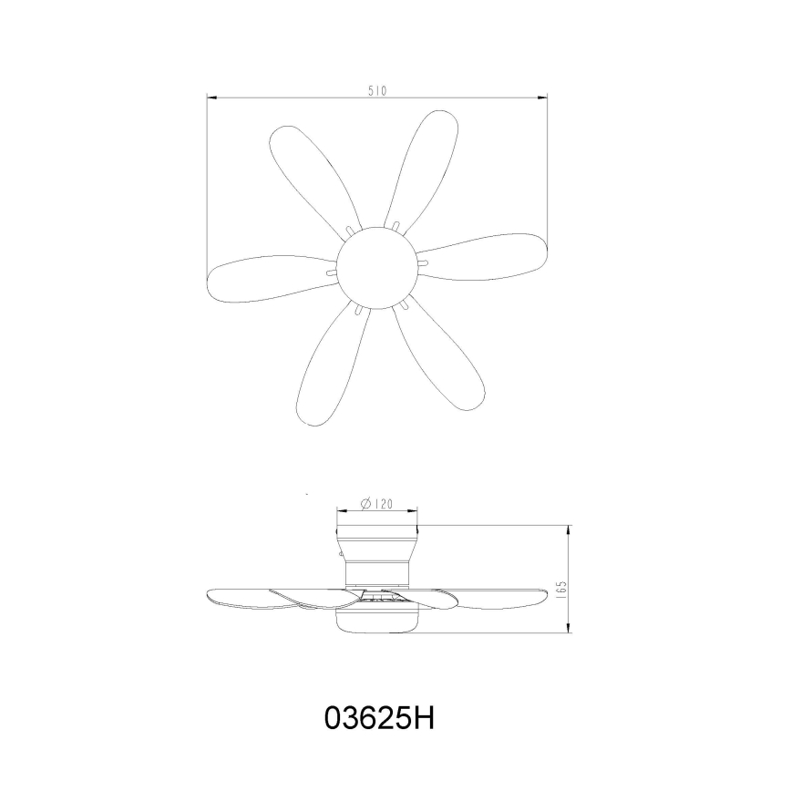 Globo - dimbar LED-takfläkt LED/5W/230V 2700-6500K brun + fjärrkontroll