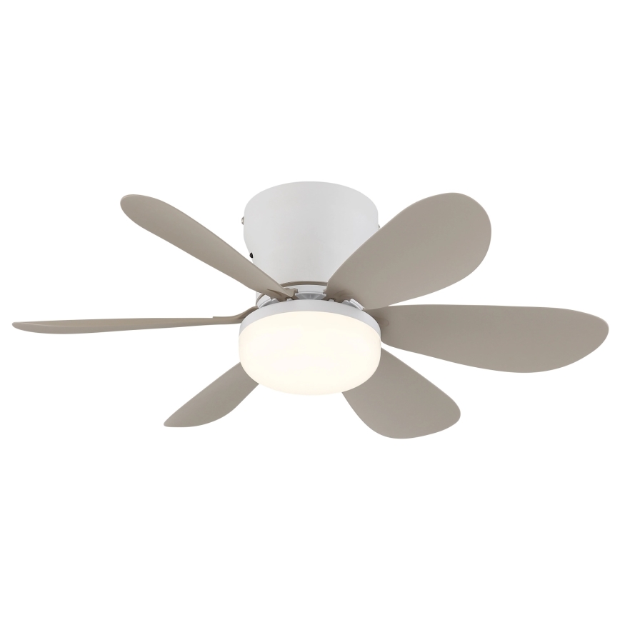 Globo - Dimmbar LED-takfläkt LED/5W/230V 2700-6500K beige + fjärrkontroll
