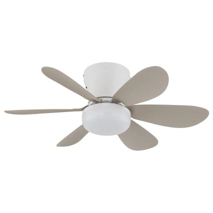 Globo - Dimmbar LED-takfläkt LED/5W/230V 2700-6500K beige + fjärrkontroll