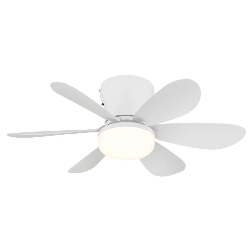Globo - LED Dimmbar takfläkt LED/5W/230V 2700-6500K vit + fjärrkontroll