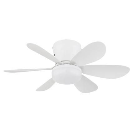Globo - LED Dimmbar takfläkt LED/5W/230V 2700-6500K vit + fjärrkontroll