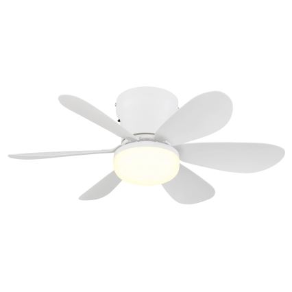 Globo - LED Dimmbar takfläkt LED/5W/230V 2700-6500K vit + fjärrkontroll