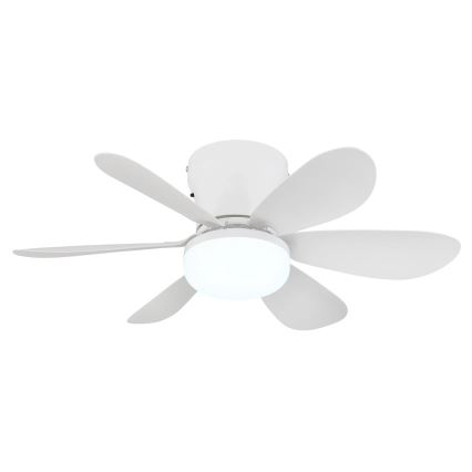 Globo - LED Dimmbar takfläkt LED/5W/230V 2700-6500K vit + fjärrkontroll