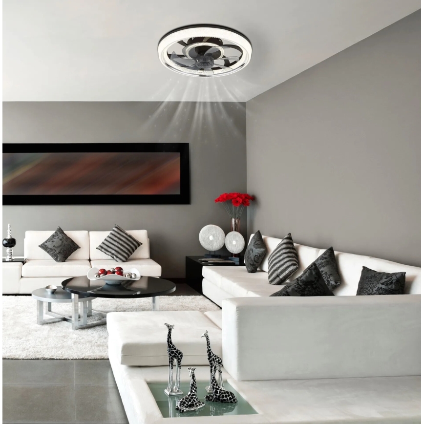 Globo - LED dimbar takfläkt LED/30W/230V 2700-6000K + fjärrkontroll