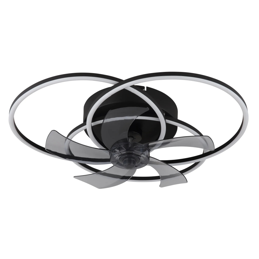 Globo - dimmbar LED-takfläkt LED/40W/230V 3000-6500K svart + fjärrkontroll