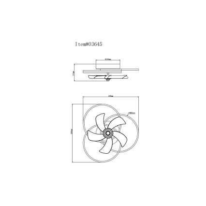 Globo - dimmbar LED-takfläkt LED/40W/230V 3000-6500K svart + fjärrkontroll