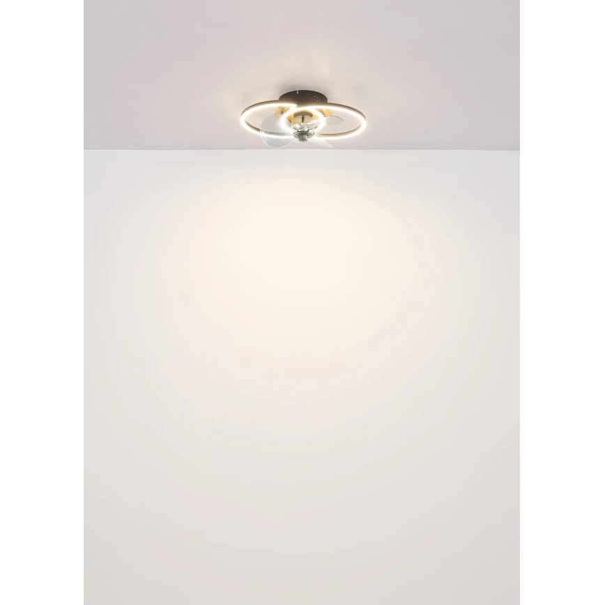 Globo - LED dimbar takfläkt LED/24W/230V 2700-6500K + fjärrkontroll