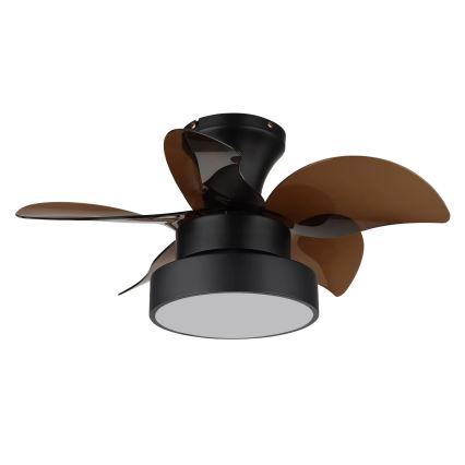 Globo - Dimbar LED-takfläkt LED/22W/230V 3000/4500/6000K brun + fjärrkontroll