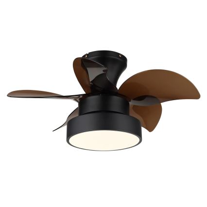 Globo - Dimbar LED-takfläkt LED/22W/230V 3000/4500/6000K brun + fjärrkontroll