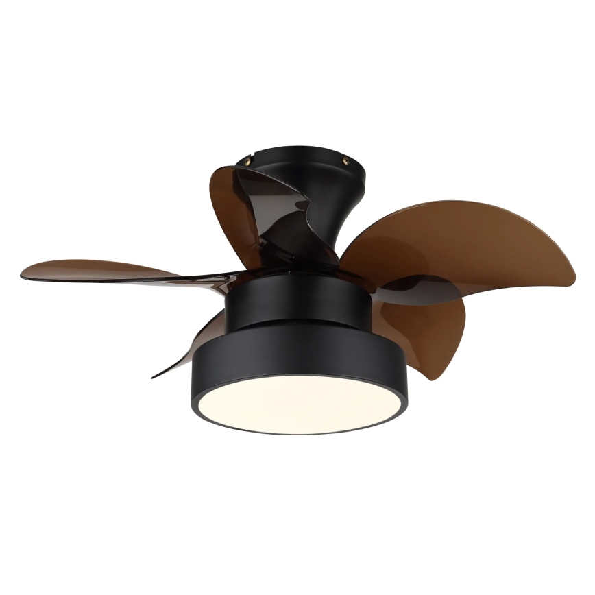 Globo - Dimbar LED-takfläkt LED/22W/230V 3000/4500/6000K brun + fjärrkontroll