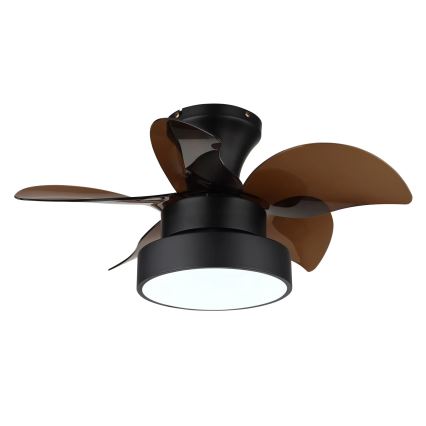 Globo - Dimbar LED-takfläkt LED/22W/230V 3000/4500/6000K brun + fjärrkontroll