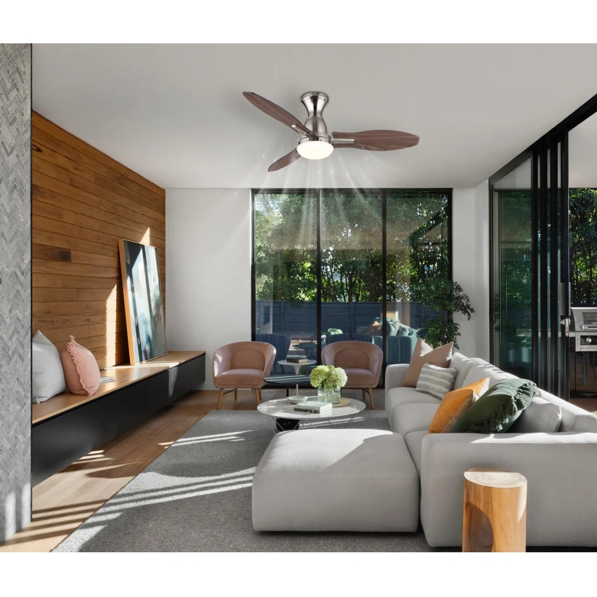 Globo - LED dimbar takfläkt LED/22W/230V 3000/4500/6000K + fjärrkontroll