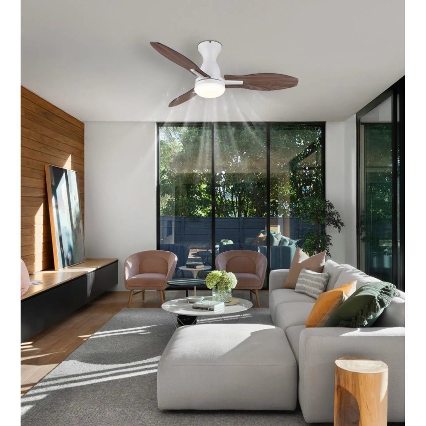 Globo - LED dimbar takfläkt LED/22W/230V 3000/4500/6000K + fjärrkontroll