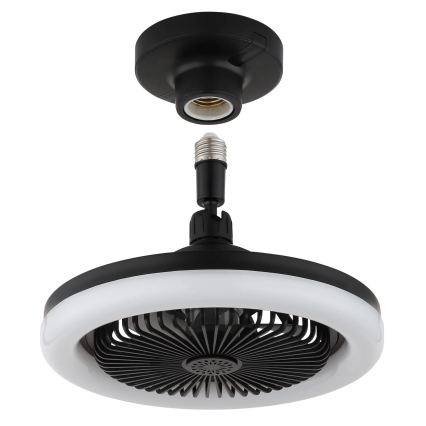 Globo - LED-dimmbar takfläkt LED/20W/230V 3000-6500K svart + fjärrkontroll