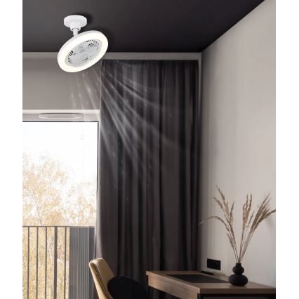 Globo - Dimbar LED-takfläkt LED/20W/230V 3000-6500K vit + fjärrkontroll