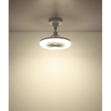Globo - Dimbar LED-takfläkt LED/20W/230V 3000-6500K vit + fjärrkontroll