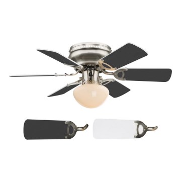Globo 03803 - Takfläkt UGO 1xE27/60W/230V