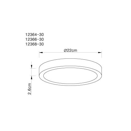 Globo - LED dimbar taklampa LED/28W/230V