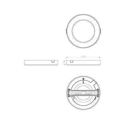 Globo - LED taklampa LED/6W/230V 3000/4000/6500K vit