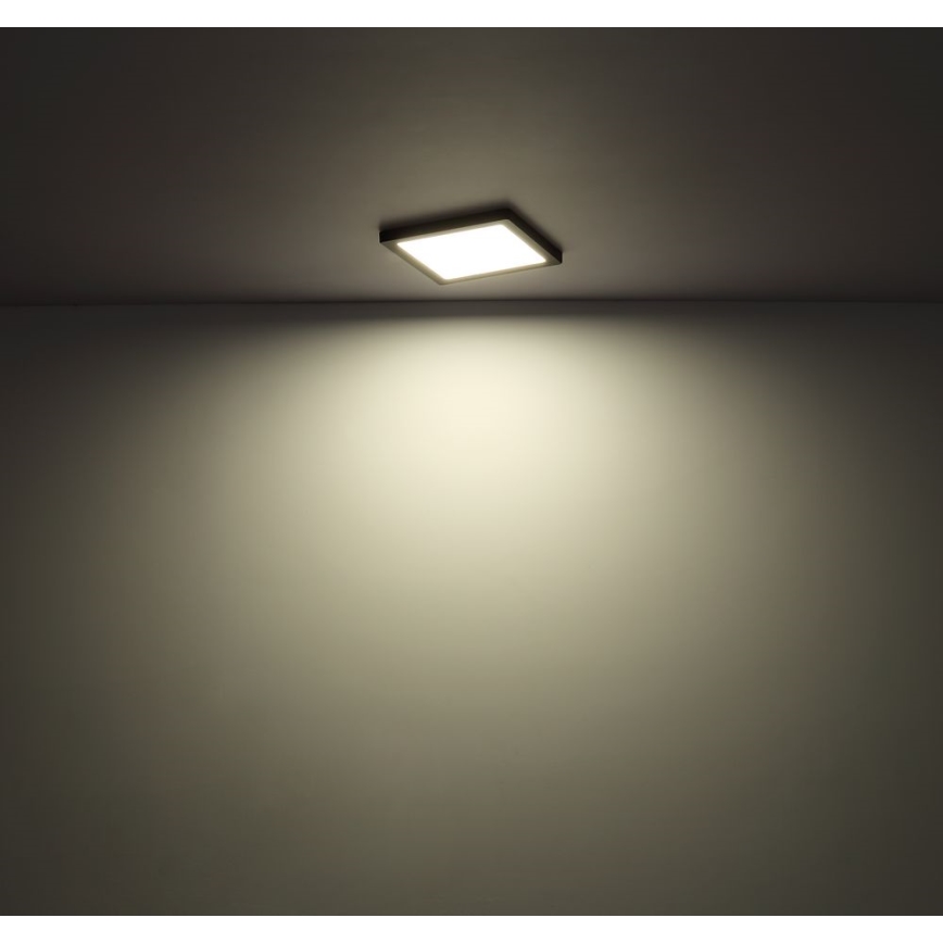 Globo  LED Taklampa LASSE LED/12W/230V 3000/4000/6500K svart