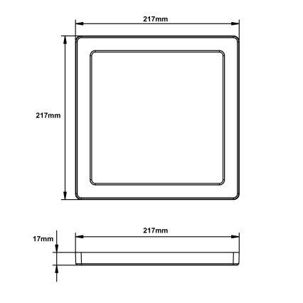 Globo LED Taklampa LED/18W/230V 3000/4000/6500K svart