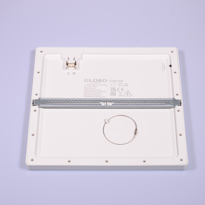 Globo  - LED Taklampa LASSE LED/24W/230V 3000/4000/6500K vit